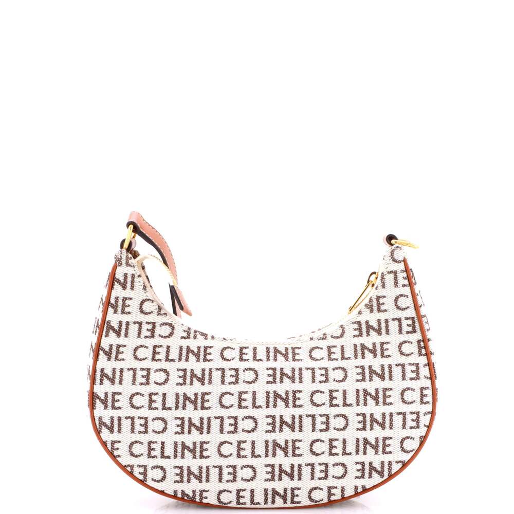 Celine Ava Bag All Over Logo Jacquard #247392C13B - Picture 3 of 7